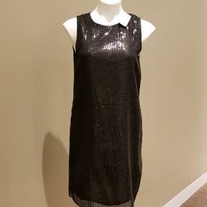 Michael Kors Sequinned Cocktail Dress Black NWT